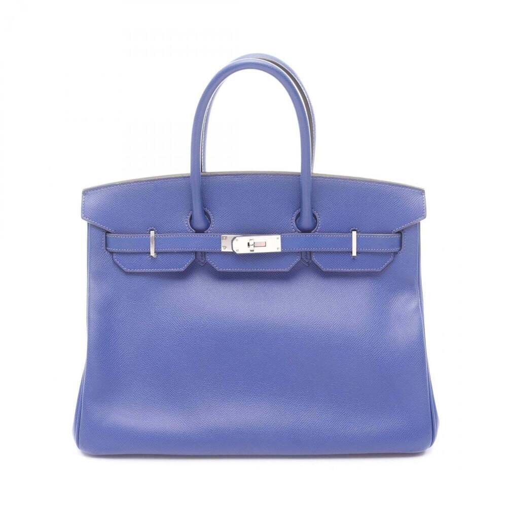Hermes Birkin 35 Blue Electric Handbag, Veau Epsom Leather, Women's